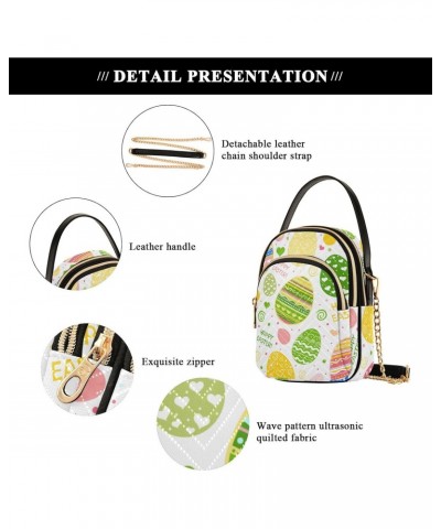 Easter Eggs Crossbody Bags for Women Small Shoulder Bag Chain Purse Hand Bag for Gifts Trip Work $14.03 Shoulder Bags