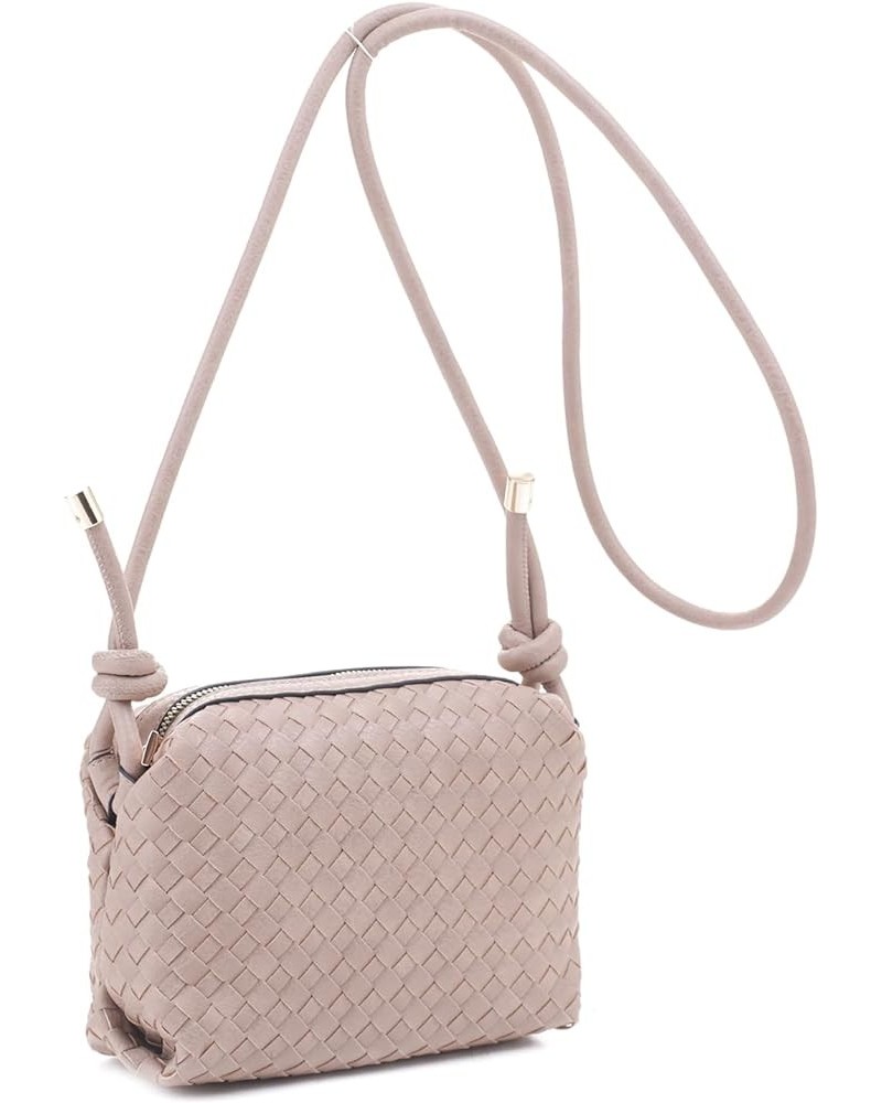 Braid Zipper Crossbody Bag Taupe $13.25 Crossbody Bags