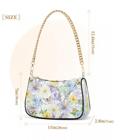 African Mask Symbol Women's Shoulder Handbag Mini Handbags with Zipper Closure Butterfly and Flowers $16.19 Shoulder Bags