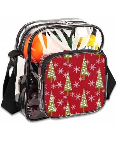 Christmas Tree Snowflake Stadium-Approved Clear Crossbody Bag Christmas Tree Snowflake $11.06 Crossbody Bags