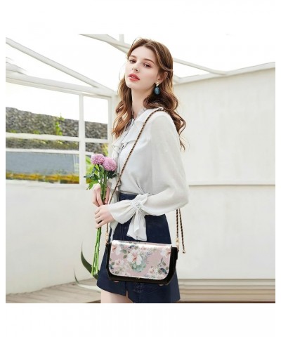 White Alstroemeria Flowers Medium Crossbody Purses Women Small Shoulder Bag with Adjustable Strap Small Shoulder Purse $20.79...