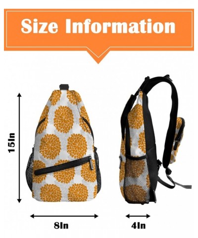 Crossbody Bags for Men Women Waterproof Sling Bag Shoulder Chest Bag Backpack Daypack for Hiking Travel Sports Running Flower...