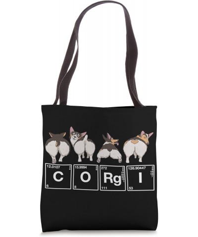 Cute Corgi Dog Tee Funny Corgi Lovers Retro Vintage Science Tote Bag $10.73 Totes