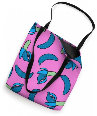 Colorful Banana Pattern decoration Pink Blue Fruit Fashion Tote Bag $14.56 Totes