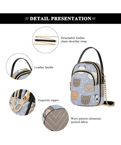 Small Crossbody Handbag for Women Mini Over Shoulder Purse with Three Zippered Pockets Durable Travel Purse Color-hf027 $10.4...