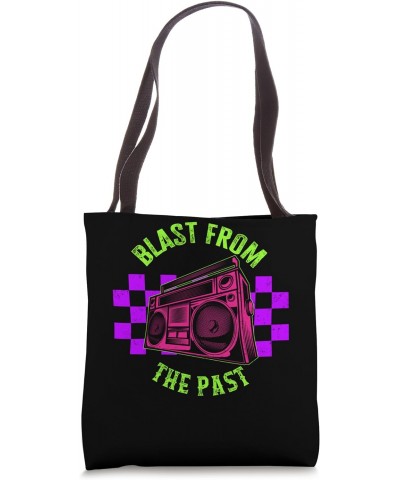 Music Blast From Past Music Lover Old Beats Music Retro 80's Tote Bag $15.25 Totes