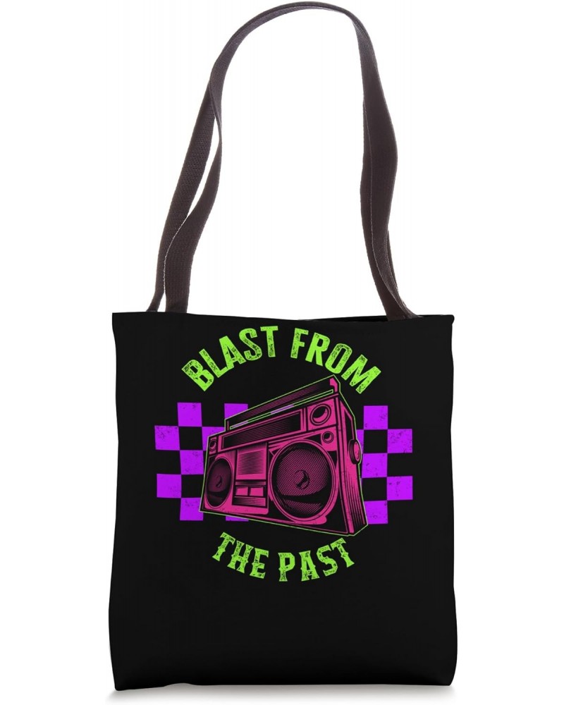 Music Blast From Past Music Lover Old Beats Music Retro 80's Tote Bag $15.25 Totes