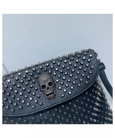 Skull Tote Bags Women Handbags Rivet Purse Shoulder Bag Faux Leather Totes Punk Hip Hop Satchel Style Handbags Skull02 $22.53...