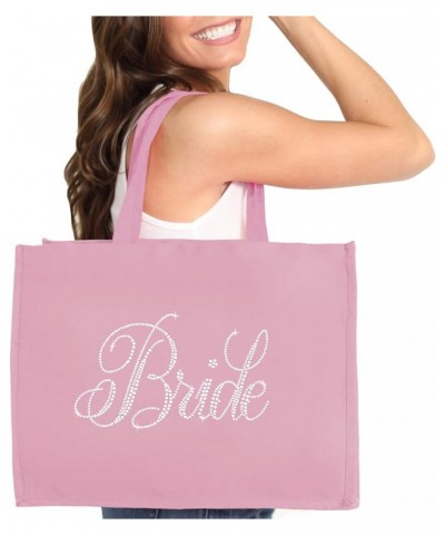 Bride & Bridal Party Jumbo Tote Bag - Bride, Bridesmaid, Maid of Honor Bridal Shower Gift Bride (Dusty Blush Pink) $10.11 Totes