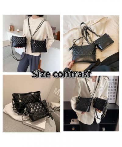 Old Money Aesthetic Hobo Bag Womens Crossbody Purse Leather Hobo Bags Hobo Crossbody Bags for Women Black-big $16.81 Hobo Bags