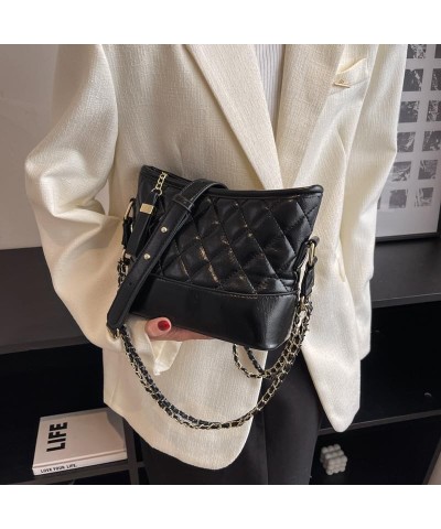 Old Money Aesthetic Hobo Bag Womens Crossbody Purse Leather Hobo Bags Hobo Crossbody Bags for Women Black-big $16.81 Hobo Bags