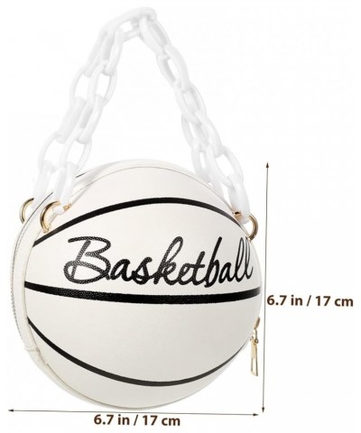 1pc Basketball Bag Across Body Bag for Women Mini Basketballs Women Crossbody Pouch Cross Body Tote Bag White $11.68 Crossbod...