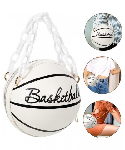 1pc Basketball Bag Across Body Bag for Women Mini Basketballs Women Crossbody Pouch Cross Body Tote Bag White $11.68 Crossbod...