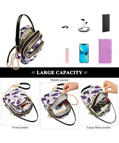 Small Crossbody Handbag for Women Mini Over Shoulder Purse with Three Zippered Pockets Durable Travel Purse Color-hf024 $11.6...