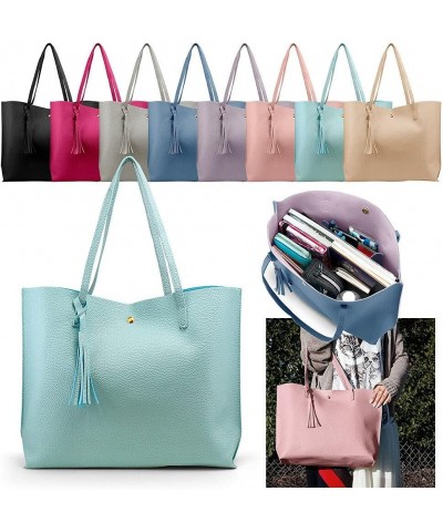 Multicolor Women Synthetic Leather Handbag Shoulder Ladies Purse Messenger Satchel Tote Bag Grey $14.85 Totes