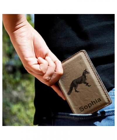 ID Holder Wallet, Elk, Personalized Engraving Included (Rustic) Light Brown $13.16 Wallets