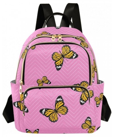 Mini Backpack Purse for Women Lightweight Girls Small Size Butterfly Pink School Teens College Traveling Medium $15.51 Backpacks