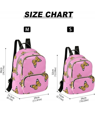 Mini Backpack Purse for Women Lightweight Girls Small Size Butterfly Pink School Teens College Traveling Medium $15.51 Backpacks