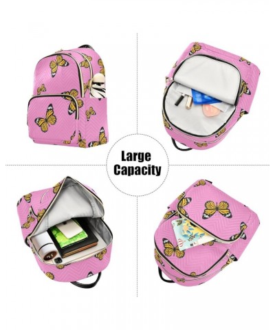 Mini Backpack Purse for Women Lightweight Girls Small Size Butterfly Pink School Teens College Traveling Medium $15.51 Backpacks