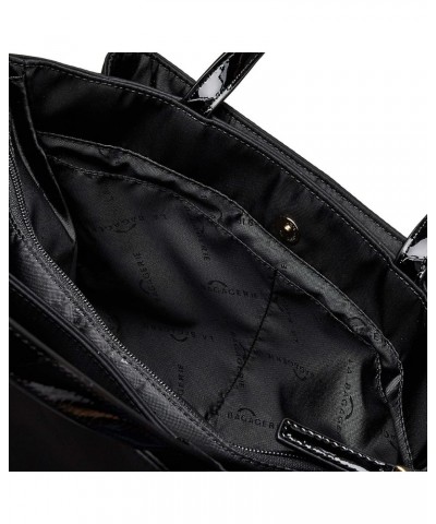 B01-08-03 Enamel x Nylon, Multi-Pocket 2-Way Tote Black (Black 19-3911tcx) $54.58 Totes