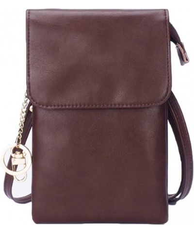 Women Vintage Small Satchel Fashion Trends Phone Bags Shoulder Bag Purse-Apricot Dark Brown $18.60 Totes