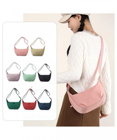 Convenient and Practical Travel Crossbody Bag Fashionable Hobos Chest Shoulder Bag for Women Black $13.41 Hobo Bags