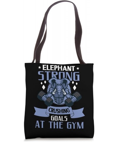 Elephant Bodybuilding Powerlifting Weightlifting Fitness Gym Tote Bag $10.25 Totes