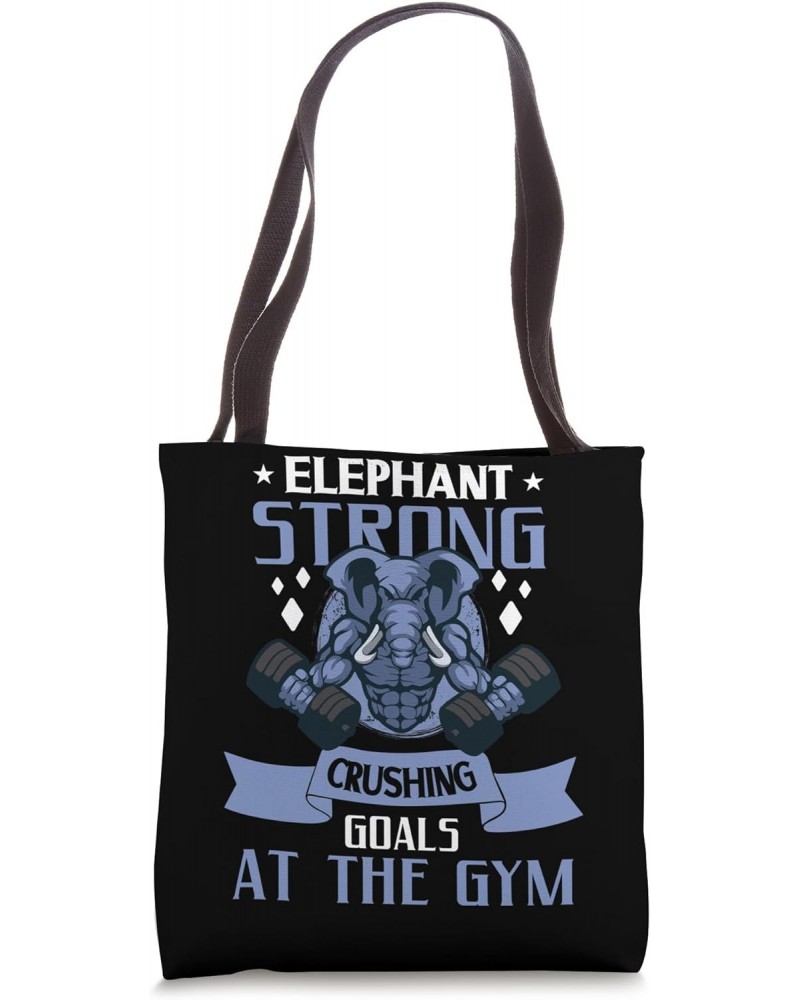 Elephant Bodybuilding Powerlifting Weightlifting Fitness Gym Tote Bag $10.25 Totes