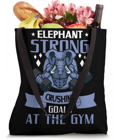 Elephant Bodybuilding Powerlifting Weightlifting Fitness Gym Tote Bag $10.25 Totes