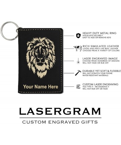 ID Holder Wallet, Hibiscus Flower 1, Personalized Engraving Included (Light Brown) Black with Gold $15.11 Wallets