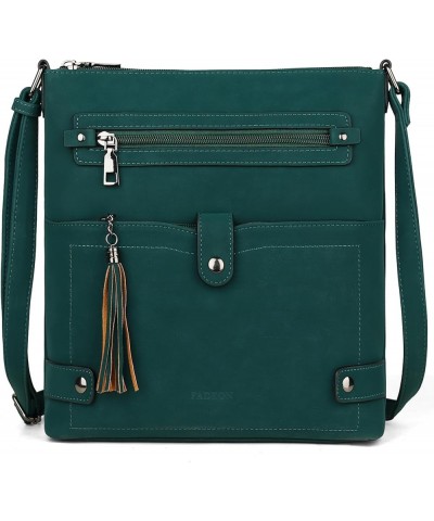 Crossbody Purses for Women Crossbody Bag, Designer Multi Pockets Shoulder Travel Purses with Tassel Purse Green $15.54 Crossb...