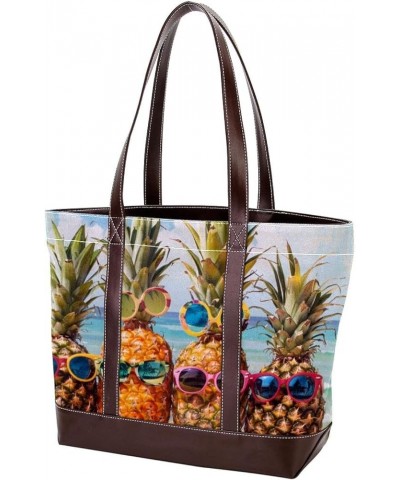 Tote Bags, Large Tote Bag, Tote Bag with Zipper, Hawaii Tropical Fruit Beach Summer, Womens Tote Bag Design 11319 $24.47 Totes