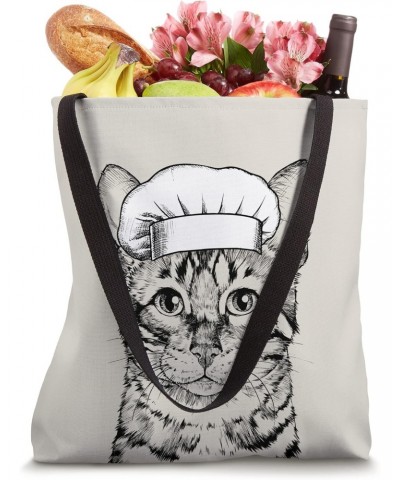 Bengal Cat Cook Chef Funny Cooking Tote Bag $14.03 Totes