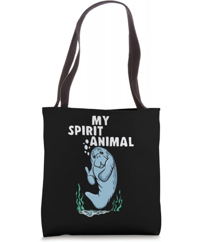 Funny MY SPIRIT ANIMAL Manatee Lovers Tote Bag $15.14 Totes