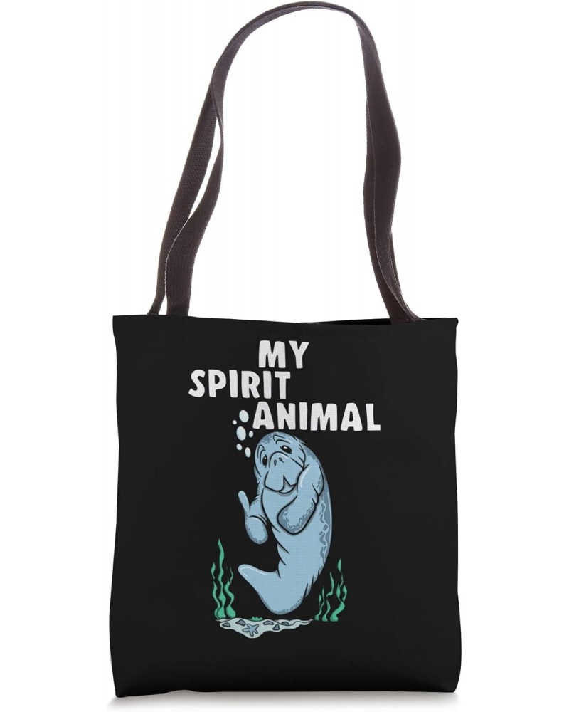 Funny MY SPIRIT ANIMAL Manatee Lovers Tote Bag $15.14 Totes