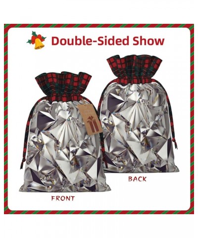 Diamond Pattern Christmas Gift Bag - Stylish Eco-Friendly Polyester Bag For Your Festive Presents Diamond Pattern Medium $9.2...