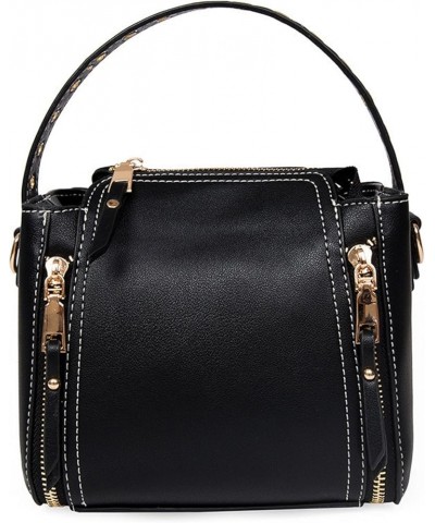 New Famous Brands Luxury Handbags Women Bag Designer Leather Handbag Black $14.72 Handbags