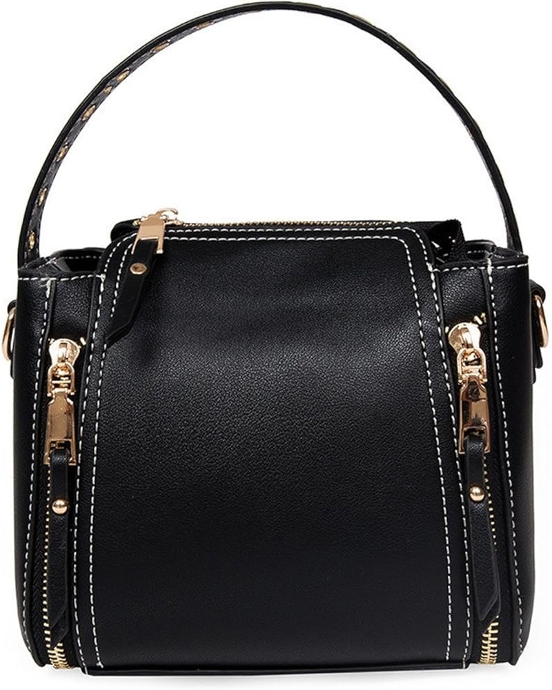 New Famous Brands Luxury Handbags Women Bag Designer Leather Handbag Black $14.72 Handbags