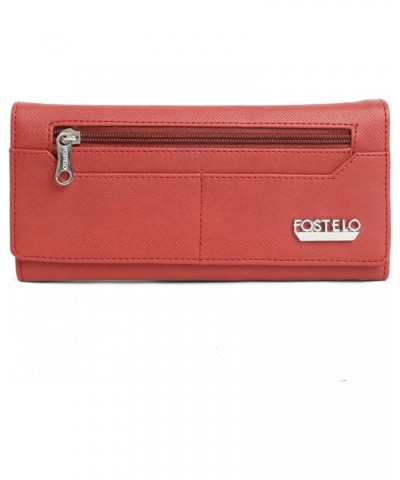 Women's Kiwi Two Fold Wallet (Red) (FC-106), Red, Mediu,, Casual $14.58 Wallets