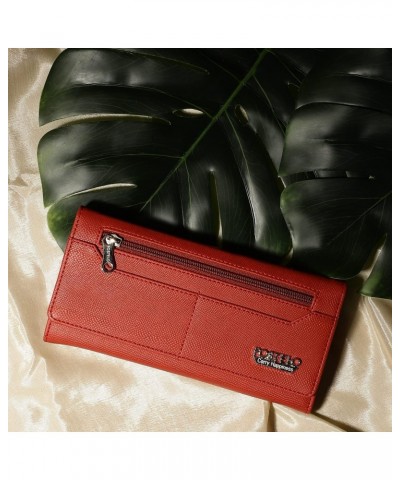 Women's Kiwi Two Fold Wallet (Red) (FC-106), Red, Mediu,, Casual $14.58 Wallets