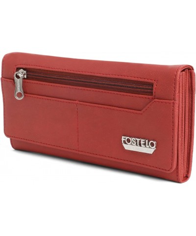 Women's Kiwi Two Fold Wallet (Red) (FC-106), Red, Mediu,, Casual $14.58 Wallets