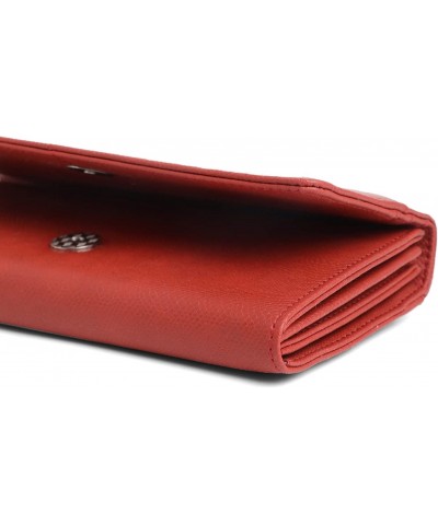 Women's Kiwi Two Fold Wallet (Red) (FC-106), Red, Mediu,, Casual $14.58 Wallets