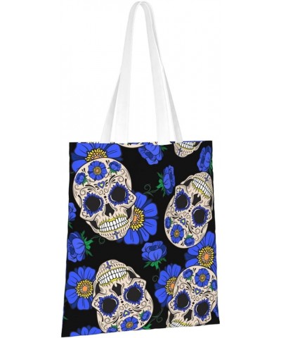 Halloween Skulls Single Shoulder Fashion Canvas Tote Shopping Bags Handbags For Men And Women Halloween Skulls25 $11.92 Totes