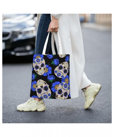 Halloween Skulls Single Shoulder Fashion Canvas Tote Shopping Bags Handbags For Men And Women Halloween Skulls25 $11.92 Totes