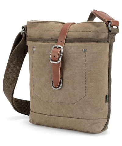 TSD Brand Forest Canvas Crossbody Bag Olive $22.08 Crossbody Bags