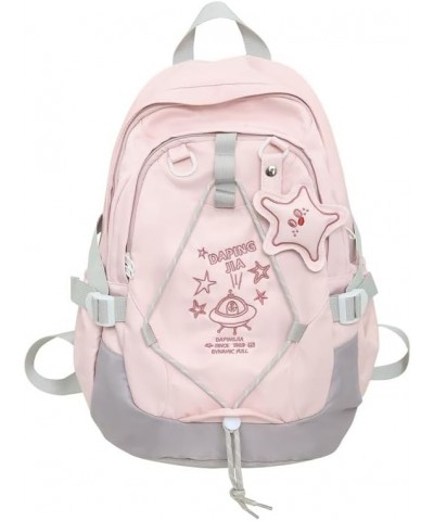 Cute Backpack for Women Men,cute Backpack Purse Hiking Travel Backpack Fashion Aesthetic Shoulder Bag Harajuku (white) Pink C...