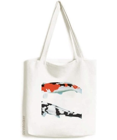 Couple Tradition Pair Chinese Fish Tote Canvas Bag Shopping Satchel Casual Handbag $18.59 Totes