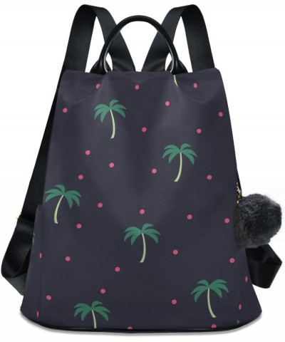 Backpack Purse for Women Fashion Travel Anti-theft Red Dots Palm Tree Daypack Casual Shoulder Bag Medium Size $21.80 Backpacks