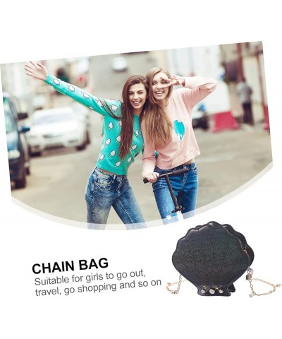 1pc Shoulder Messenger Bag Crossbody Bag Womens Backpack Chain Bag Crossbody Satchel Bags for Women Black $12.94 Shoulder Bags