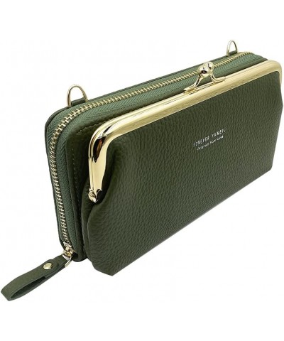 Small Crossbody Bag Cell Phone Purse Wallet with Credit Card Slots for Women Green $12.14 Crossbody Bags